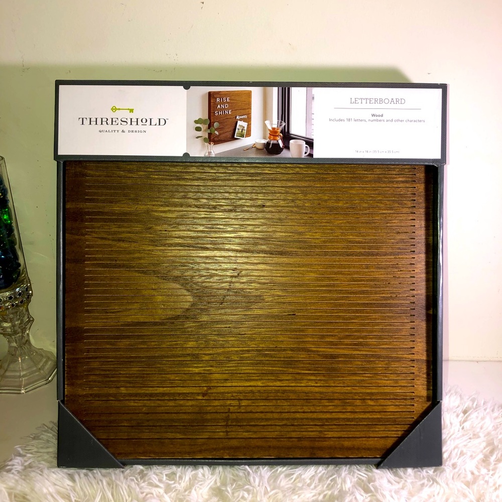 Wood letter board